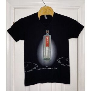 Sauza‎ Tequila Justin Timberlake V Neck Graphic T Shirt Black Medium